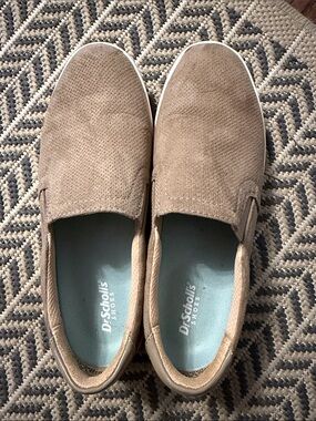 Dr. Scholl's Women's Taupe Suede Slip-On Loafers